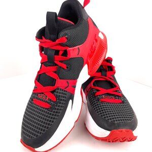 Nike LeBron Witness VII Basketball Shoes Black White Red Sneakers Size Youth 5